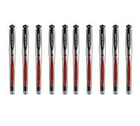 uni-ball UM-153S Lot de 10 stylos roller à encre gel impact large - Pointe 1 mm, largeur de trait 0,6 mm - Encre rouge