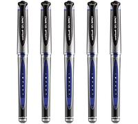 uni-ball UM-153S Lot de 5 stylos roller à encre gel impact large - Pointe 1 mm, largeur de trait 0,6 mm - Encre bleue