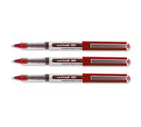 Uni-Ball Uni Mitsubishi Eye Ub 150 Stylo Roller Pointe Métal Ultra-Fine Encre Liquide Rouge Lot De 12