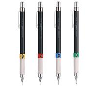 uni-ball - Uni Mitsubishi Pencil - Porte Mines Premium M552 Rechargeables - Dessin Technique - Avec Gradation Réglable et Gomme - Mine NanoDia - Lot Assorti de 4-0,3mm + 0,5mm + 0,7mm + 0,9mm