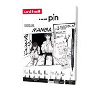 uni-ball Mitsubishi Pencil Coffret d'initiation Manga Uni Pin - 8 feutres + porte-mines Shalaku S