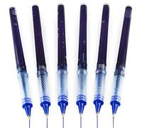 Uni-Ball Vision Elite Lot de 6 recharges pour stylo fin 0,8 mm Encre liquide Bleu