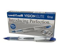 Stylo roller Uni Ball Vision Elite 0,8 mm - bleu