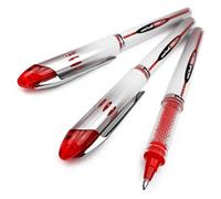 Uni-Ball Vision Elite UB-200 Boîte de 3 stylos à bille à encre liquide Red