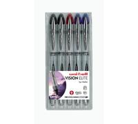 Uni-Ball Vision Elite UB-200 Lot de 5 Stylos roller Couleurs assorties