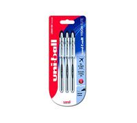 Uni-Ball Vision Elite UB200 Stylo roller Noir Blister de 3