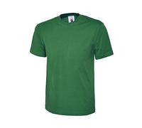 Uni Classique T-shirt Haut 100% Coton Décontracté Loisirs Sports Travail UC301 - Vert Vif, XXXXL