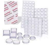 Uni-Fine Butées de Protection en Caoutchouc, Transparente Pieds Adhésifs Anti-Choc Anti-Bruit, Idéale pour Meubles Amortisseurs Autoadhésifs Tampon pour Porte (3 Taille)