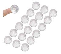 Uni-Fine Grand Patin Protection Transparent, Pieds Adhésifs Patin Silicone Anti déparant Butées Tampon en Caoutchouc pour Amortisseur Meubles Boutons de Porte, Armoires