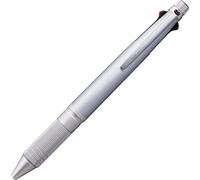 Uni Jetstream 4&1 Édition Métal, Stylo à Bille 0,5 mm (Noir, Rouge, Bleu, Vert) et Porte-mine Mécanique 0,5 mm, Argent Glacé (MSXE52000A05.81)