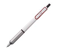 Uni Jetstream EDGE Stylo à bille à base d'huile 0,28 mm, corps blanc rouge (SXN100328W.15), noir