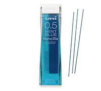 Uni Lot de 20 mines pour porte-mines NanoDia Bleu menthe 0,5 mm