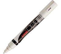 Marqueur craie Uni-Ball Chalk pointe ogive moyenne 1,8 à 2,5 mm - blanc