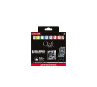 Uni Marqueur craie Chalk Marker PWE-5M encre non permanente pointe ogive de 1,8 à 2,5 mm - Couleurs assorties