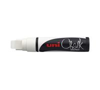 Uni Marqueur Craie Chalk PWE17K pointe rectangulaire extra-large - Blanc