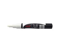 Uni Marqueur Craie Chalk PWE3MS pointe conique fine - Blanc