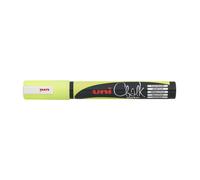Uni Marqueur Craie Chalk PWE5M pointe conique moyenne - Jaune Fluo