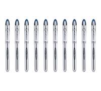 Uni Mitsubishi Pencil - 10 Vision Elite Ub200 Pens - Airplane Safe - Liquid Ink Rollerball Pen - 0.8mm Tip - Medium Writing - Blue Pens