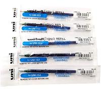 Uni Mitsubishi Uni Ball UMR-10 146951 Lot de 10 recharges pour stylo à encre gel Impact/Broad UM 153S UM153S- UM 153C Bleu