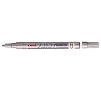 Uni Paint Marker PX21 AR Marqueur Peinture à l'huile Pointe Fine 0,8/1,2 mm Argent Lot de 12