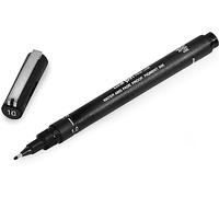 Uni Pin Stylo à dessin à pointe fine - Encre noire - Pointe de 1 mm