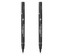 Uni Pin - Stylos de dessin, encre noire, pointe de 0,3 mm, lot de 2