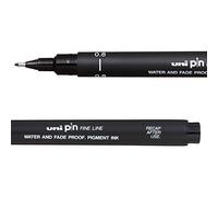 Feutre technique uniball pointes calibrees 0,8mm encre noir trace net et precis