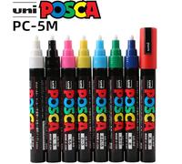 Uni posca marqueur acrylique, PC-5M 29 couleurs rotulador permanent, affiche POP/graffiti/peinture ручки métal verre roche céramique marqueur PC-5M Light Green