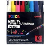 Uni Posca Pc-1Mr Marqueurs - 8 couleurs, crayon 0,7 mm