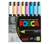 Posca Feutres PC-1MR Pointe extra-fine Lot de 8 couleurs pastel