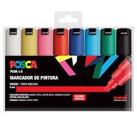 Posca Feutres Set PC 8K Basic – pack de 8, pointe 6–8 mm – opaque