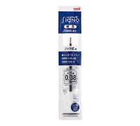 Uni Recharge pour stylo bille Uni-Ball Signo RT1 / RT, bleu noir, pointe 0,38 - UMR83.64