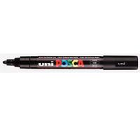 uni Réf 9002100 Posca PC5M Marqueur Pointe moyenne Trait 1,8-2,5 mm Noir Lot de 12 (Import Royaume Uni)