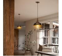 UNI Rétro Lustre Suspension Luminaire Corde Ajustable 100cm - Style Vintage Industrielle - Bronze - 2PCS