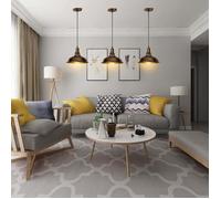 UNI Rétro Lustre Suspension Luminaire Corde Ajustable 100cm - Style Vintage Industrielle - Bronze - 3PCS