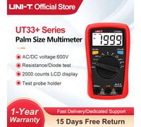 UNI-T UT33A + multimètre numérique UT33D + UT33C + UT33B + multimètres de taille de paume voltmètre cc AC testeur de résistance Multi testeur UT33A PLUS