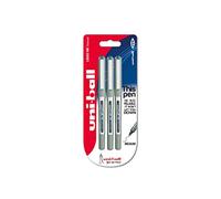 Uniball Eye Fine UB-157 Pack de 3 Stylos à bille pointe 0,7 mm Bleu