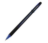 UNIBALL Lot de 12 Stylos bille encre gel Jetstream 101 pointe moyenne 1mm bleu, idéal pour gauchers