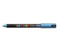 Uniball marker posca pc-1mr non-permanent pointe extra fine 0,7mm bleu métallique
