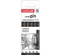 Uniball Marqueur Uni Pin Classic 302422072 5 Unités