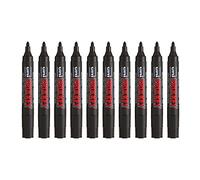 Uni Ball – Marqueur permanent Prockey PM122 inodore – Pointe conique 1,2-1,8 mm – Noir – Lot de 10