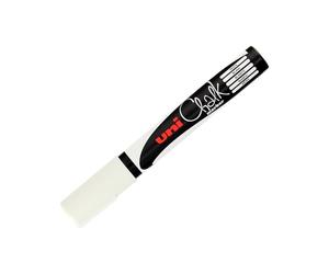 Uniball PWE5M BL Marqueur craie pour tableaux noirs Pointe Ogive Blanc Lot de 6