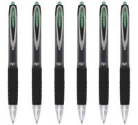 UNIBALL SIGNO 207, 5 Rollers Encre gel - Ecriture moyenne 0,7mm - Vert | Uni Mitsubishi Pencil - Super Ink Longue durée, séchage rapide - Grip antidérapant - Écriture douce, fluide - Rétractable