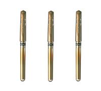 UNIBALL SIGNO UM153, 3 Rollers Encre gel - Ecriture large 1,0mm - Or | Uni Mitsubishi Pencil - Super Ink opaque et couvrante sur supports foncés - Carterie, scrapbooking et loisirs créatifs