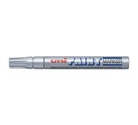 Uniball - Uni Paint Px20/Ar - Marqueur Peinture À Huile - Pointe Moyenne Ogive - Encre À Pigmentation Argent - Lot De 12