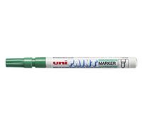 Uniball Uni Paint PX21/VF Marqueur peinture à huile Pointe fine ogive Encre à pigmentation Vert foncé Lot de 12