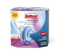 Unibond Aero Lot de 2 absorbeurs d'humidité 360° Lavande Garden Recharge Tab, aromathérapie, ultra absorbant et neutralisant les odeurs pour déshumidificateur 360°, condensation, x 450 g, bleu