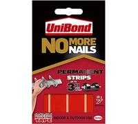 Unibond Réf 781740 Bandes adhésives extra-fortes Permanent Transparent Chaque bande peut supporter jusque 2,75 kg Lot de 10 (Import Royaume Uni)