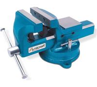 Unicraft Schraubstock (100 mm, Drehteller Ambossfläche Rohrspannbacken) 6350100