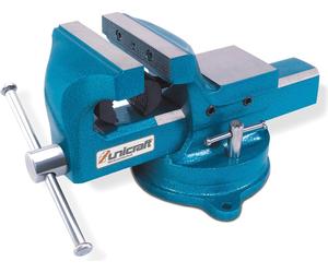 Unicraft Schraubstock Backenbreite 175 mm, Spannbacken wechselbar 360° drehbar